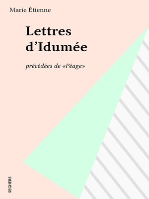 cover image of Lettres d'Idumée